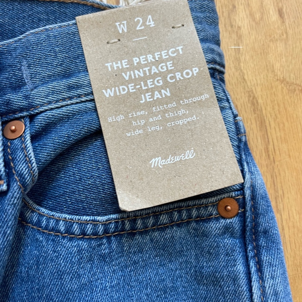 The Perfect Stamped Floral Crop Wide Leg Jeans